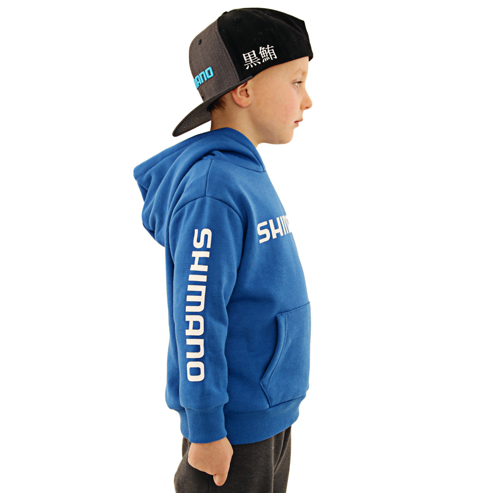 Shimano Corporate Kids Hoodie Blue Size 10