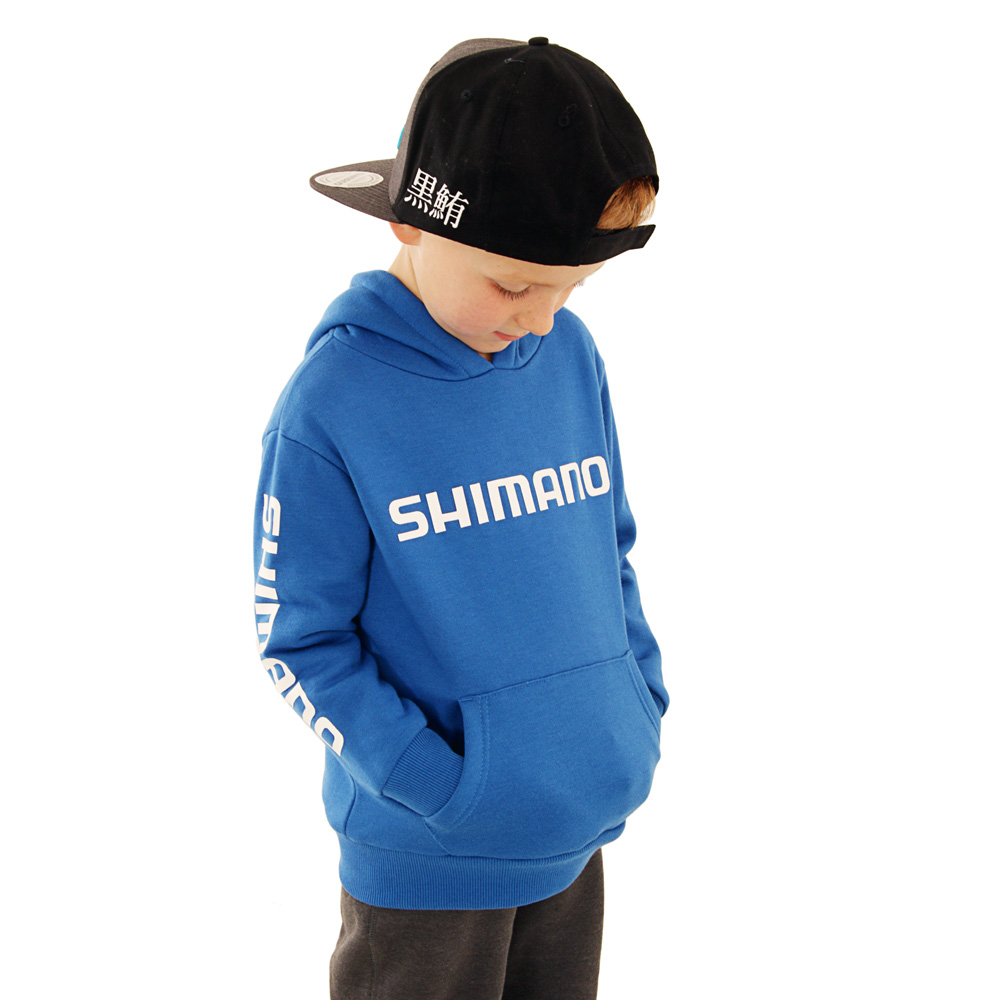 Shimano Corporate Kids Hoodie Blue Size 10