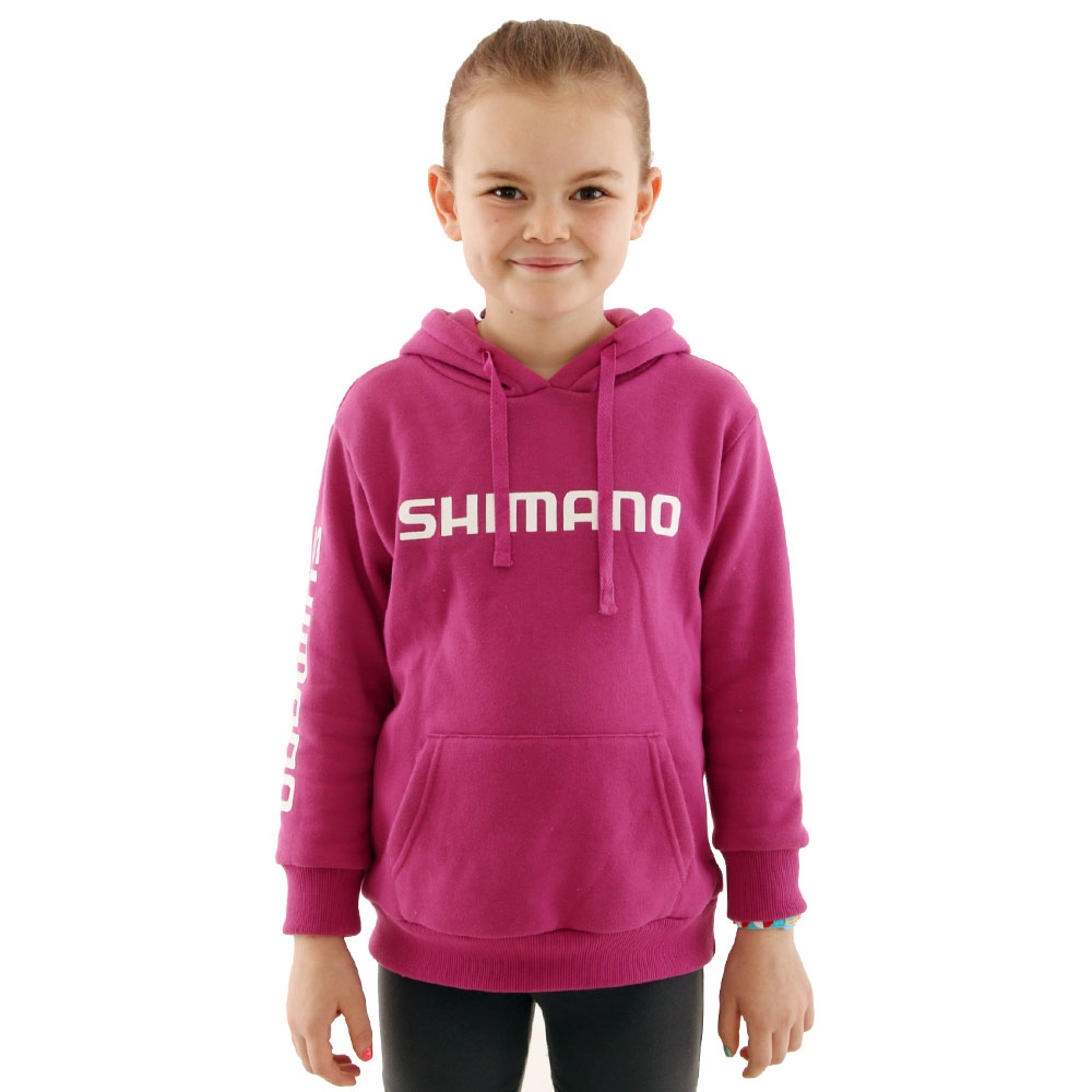 Shimano Corporate Kids Hoodie Fuchsia Size 8