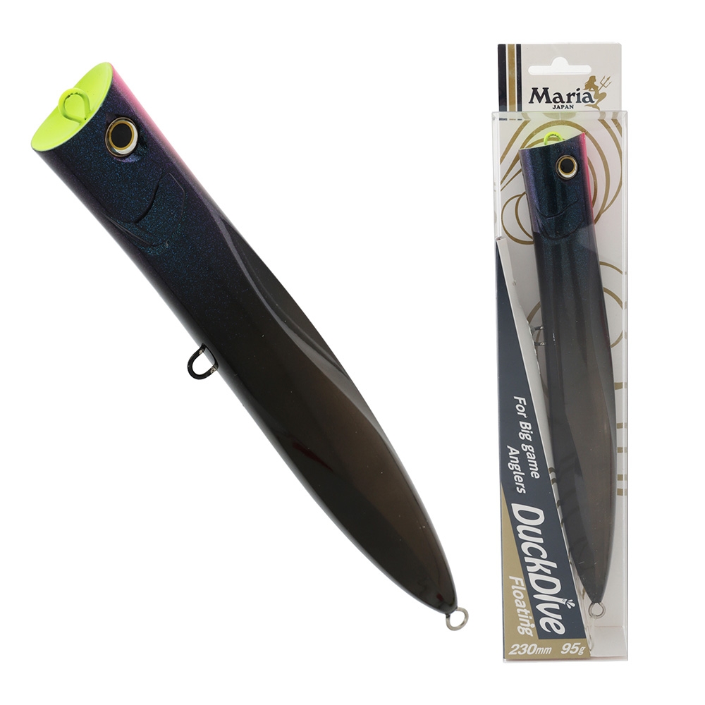 Maria DuckDive Slim Popper Lure 230mm 95g Black