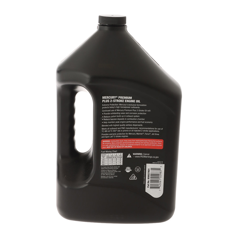 Mercury Premium Plus 2-Stroke Marine Engine Oil 3.78L