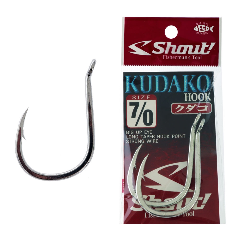 Shout! Kudako Jigging Hook 7/0 Qty 2