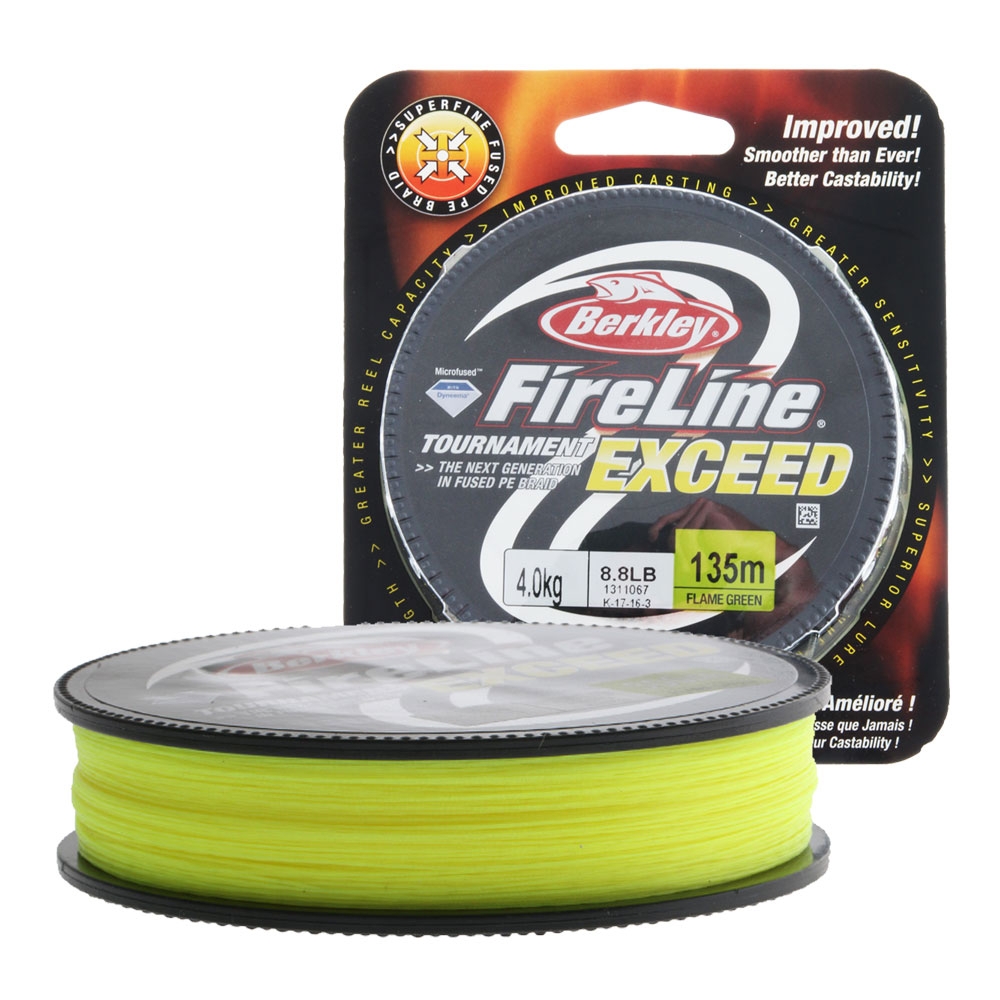 Berkley FireLine Exceed Braid Flame Green 135m 4kg 0.12mm