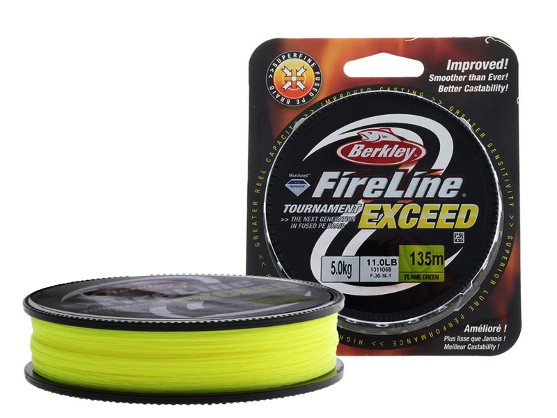 Berkley FireLine Exceed Braid Flame Green 135m 5kg 0.15mm