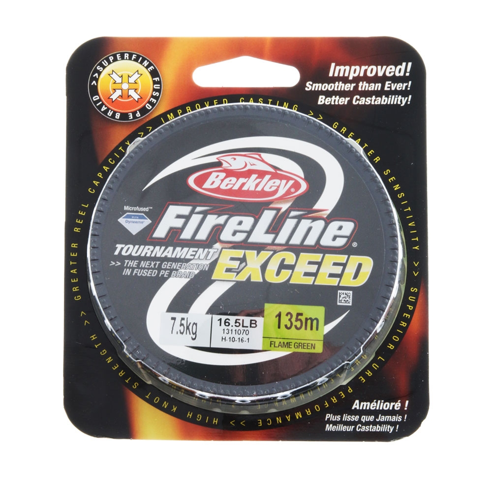Berkley FireLine Exceed Braid Flame Green 135m 7.5kg 0.20mm