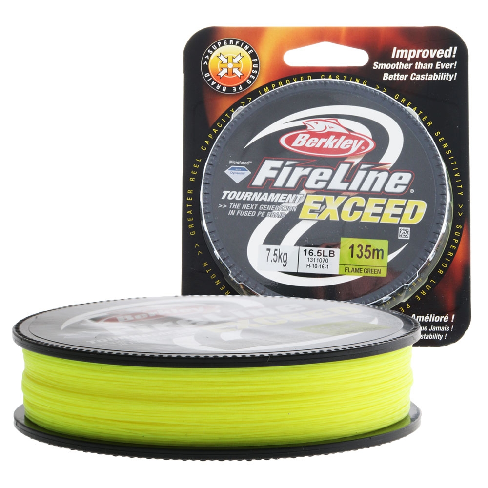 Berkley FireLine Exceed Braid Flame Green 135m 7.5kg 0.20mm