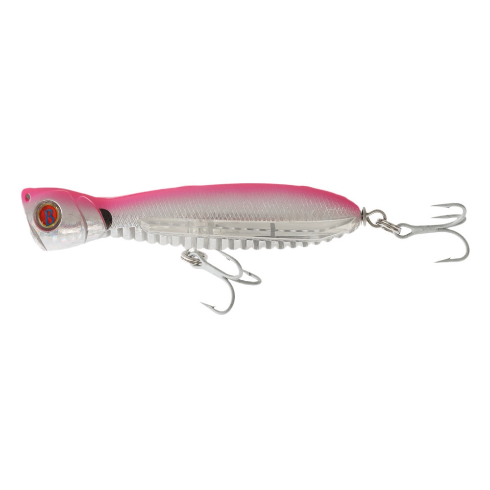 Black Magic Ocean Born Flying Popper Lure - SLD 140mm Pink Silver