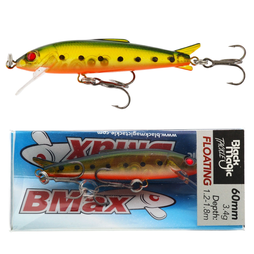 Black Magic BMax60 Freshwater Lure 60mm 3.4g Fire Belly