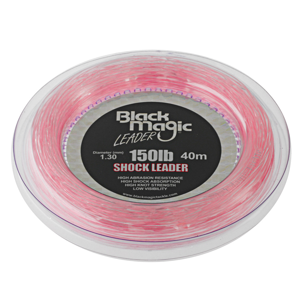 Black Magic Pink Shock Leader 150lb 40m