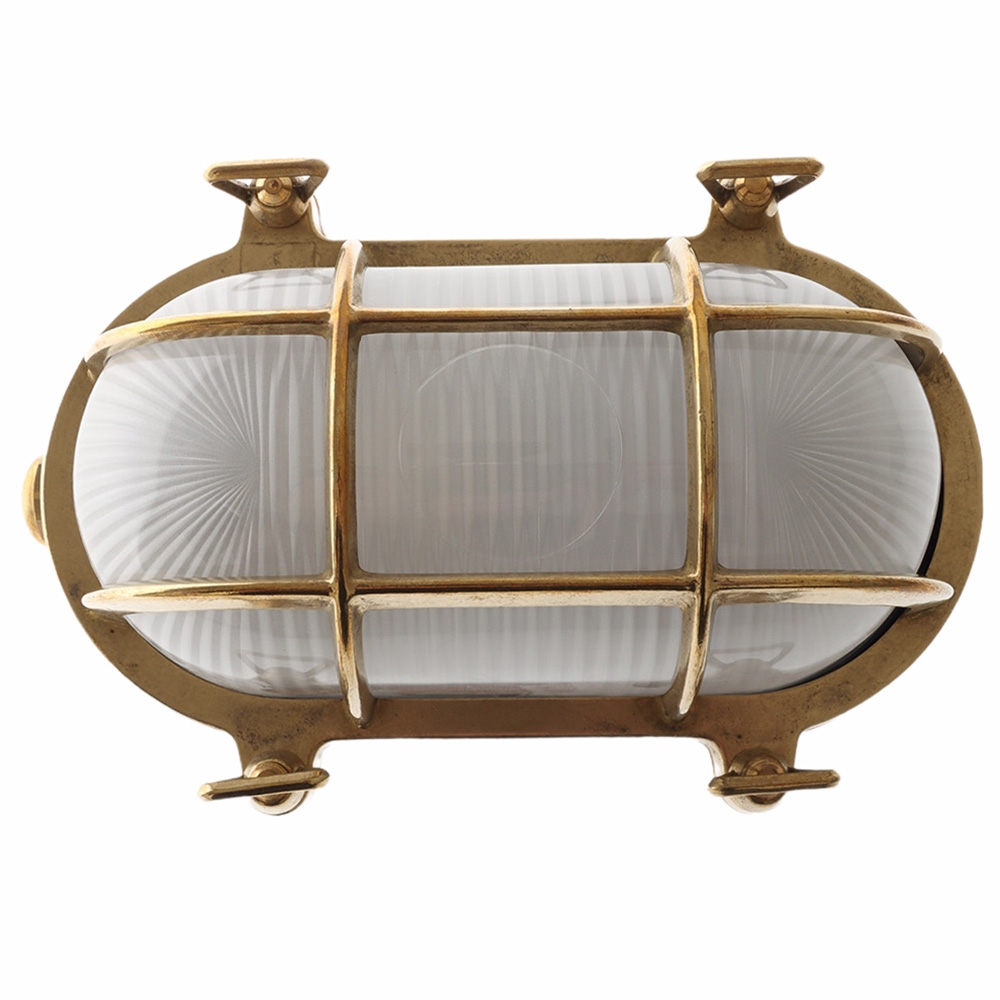 Weems & Plath Foresti Oval Brass Bulkhead Light