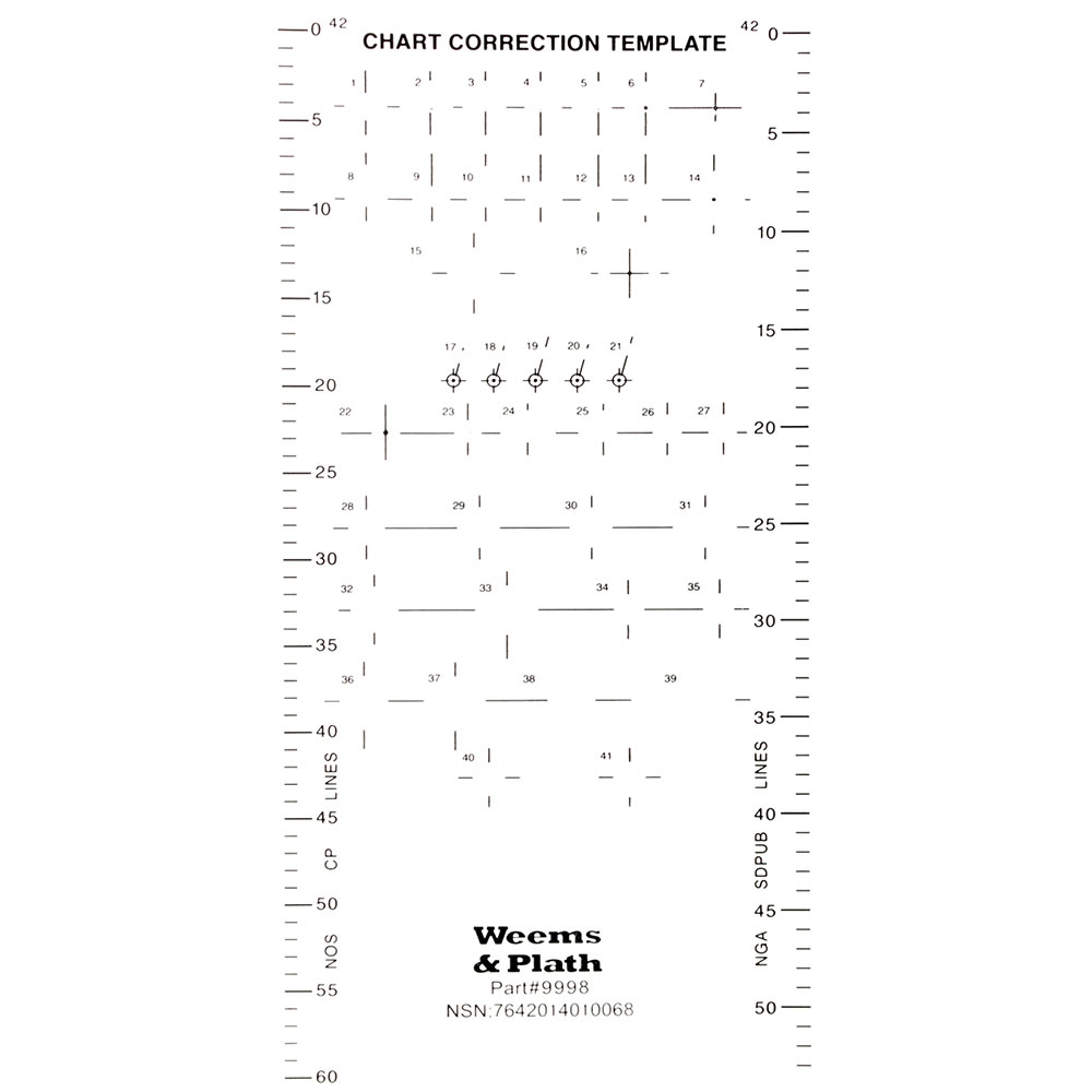 Weems & Plath Chart Correction Template