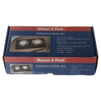 Weems & Plath Porthole Clock and Barometer Desk Set Thumbnail Weems & Plath Porthole Clock and Barometer Desk Set