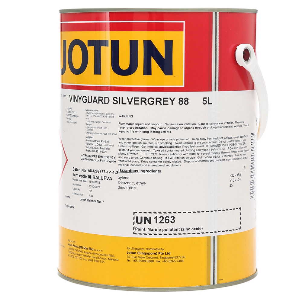 Jotun Vinyguard 88 Antifouling Primer and Tie-Coat 5L Silvergrey