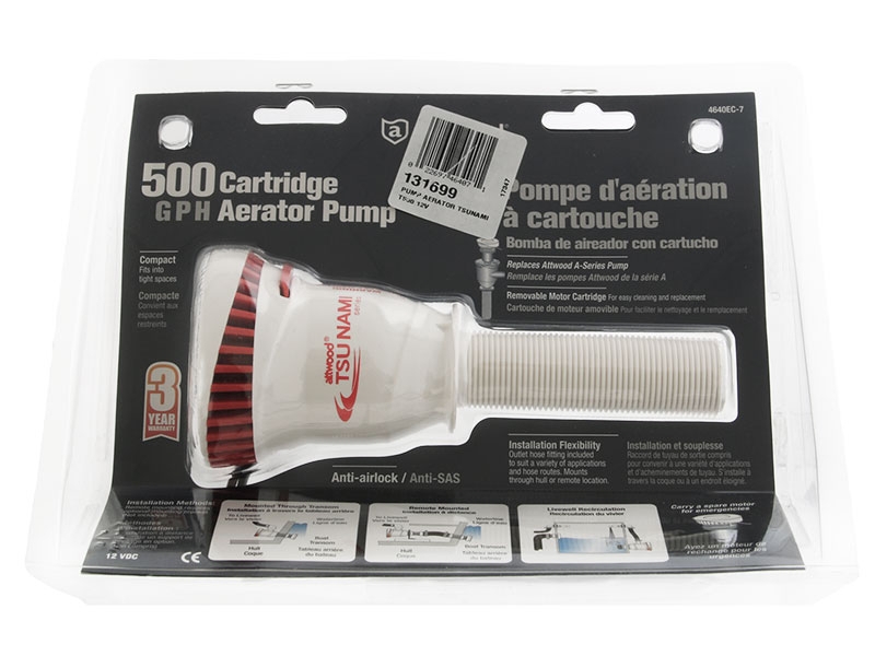 Attwood Tsunami Aerator Pump T500 12V