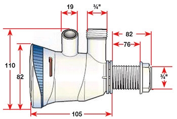 Attwood Tsunami Dual Outlet Bait Aerator Pump 12V