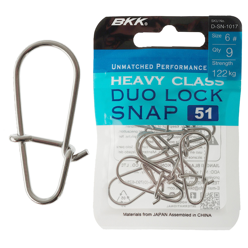 BKK Heavy Duolock Snap Size 6 Qty 9