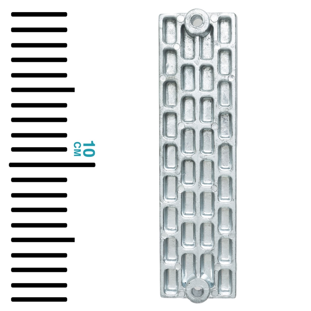 Tecnoseal Zinc Waffle Bar Anode for Mercury 25/50/60/75 HP