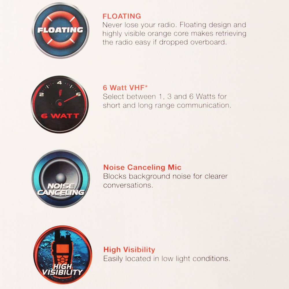 Cobra HH350 Floating Handheld VHF Radio Black