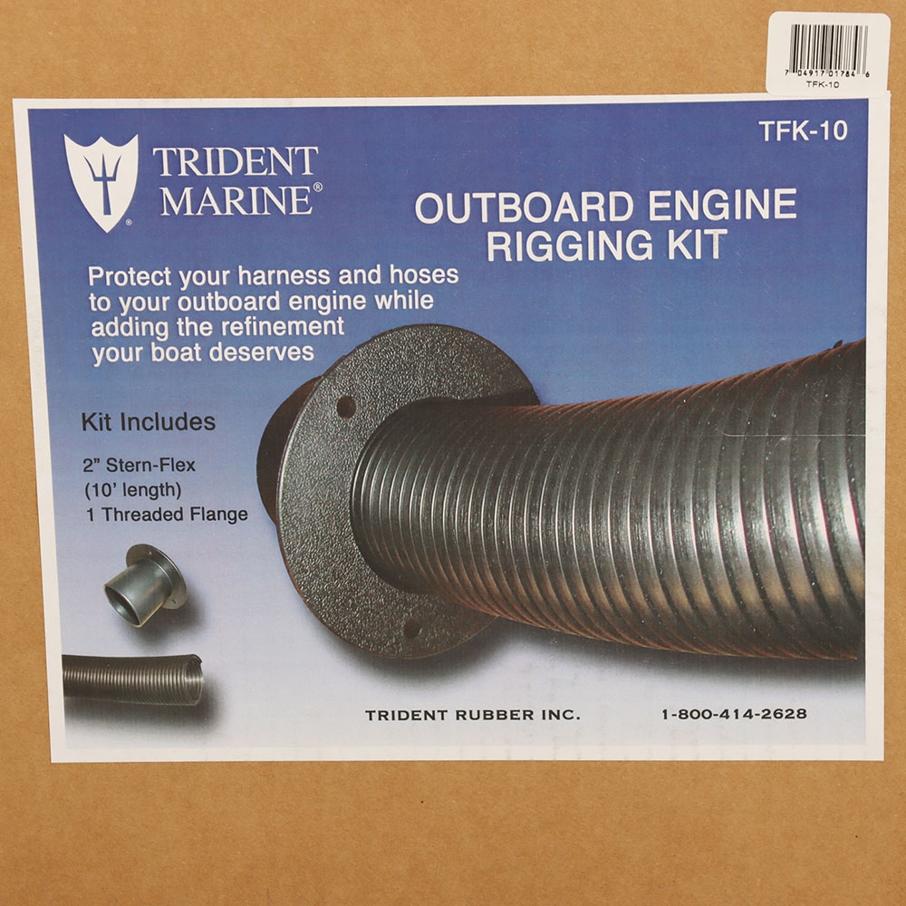 TH Marine Outboard Rigging Hose Kit with Flange