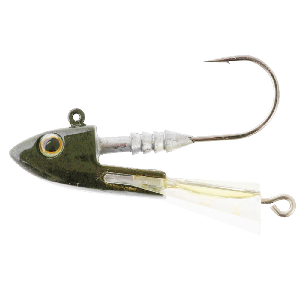 Berkley Snap Jig Heads 1/0 3/8oz Qty 2 Green Pumpkin