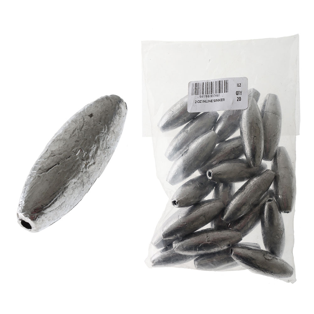 Inline Sinkers Bulk Pack 2oz Qty 20