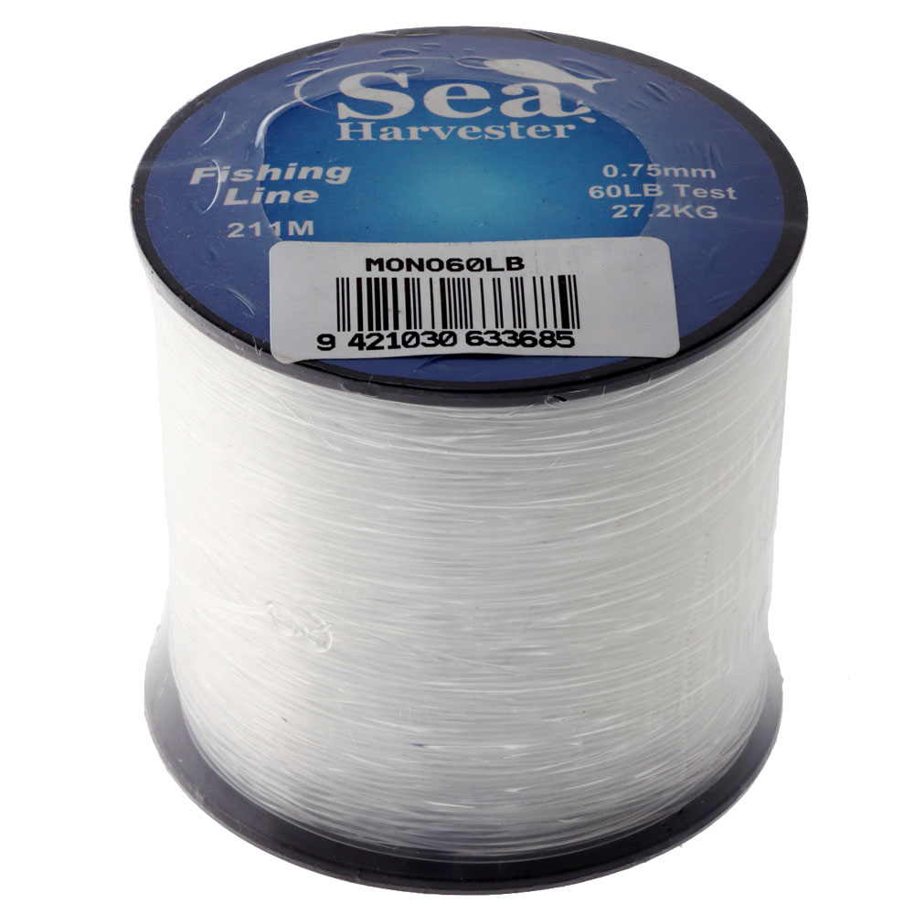 Sea Harvester 1/4lb Mono Fishing Line 60lb 211m