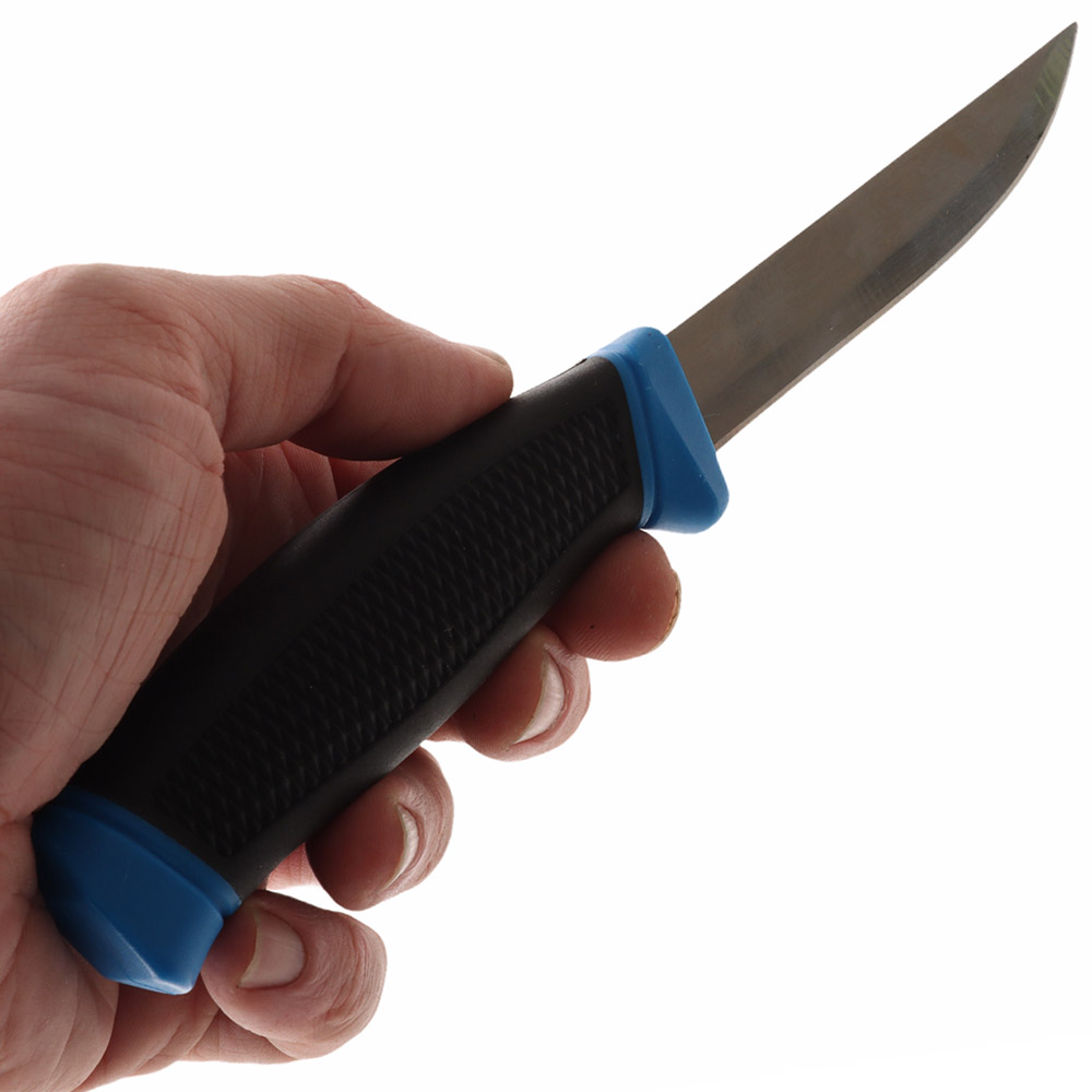 Sea Harvester Bait Knife with Rubber Handle and Sheath 10cm