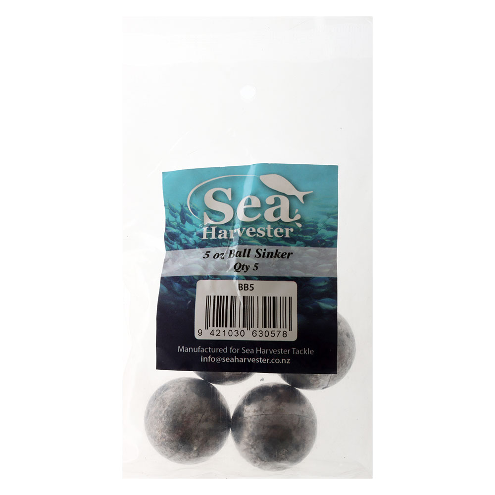 Sea Harvester Ball Sinkers Bulk Pack 5oz Qty 5