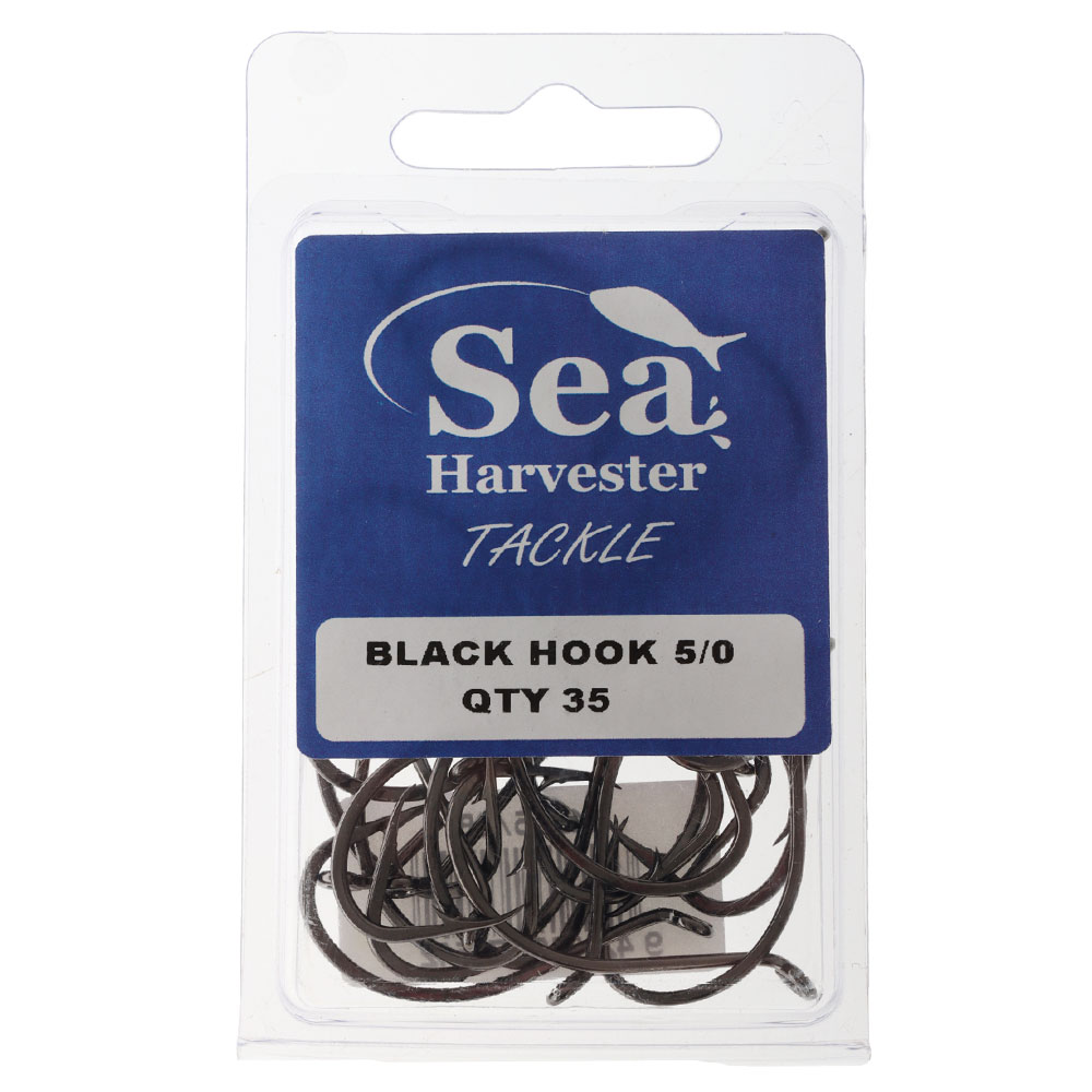 Sea Harvester Black Beak Hooks Bulk Pack 5/0 Qty 35
