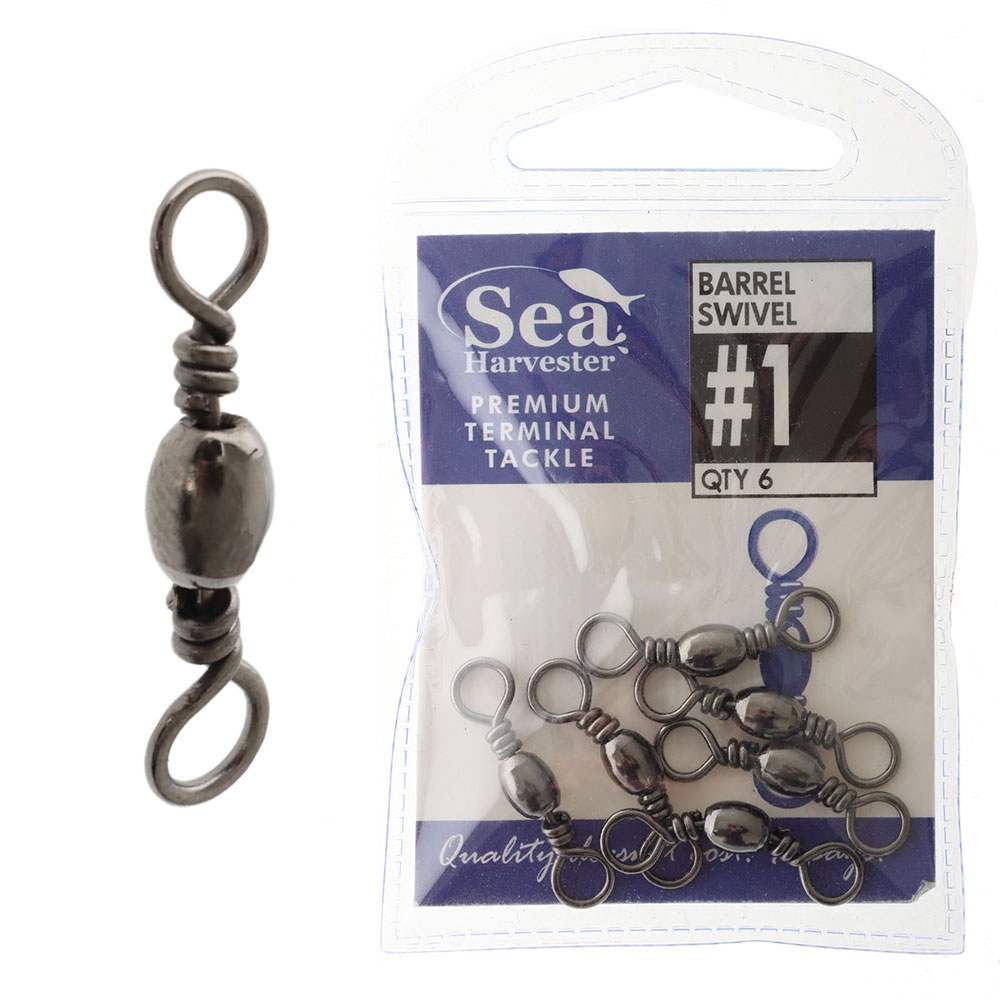 Sea Harvester Blue Barrel Swivel #1 Qty 6