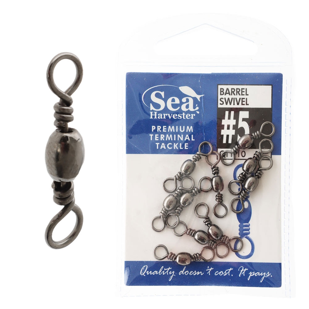 Sea Harvester Blue Barrel Swivel #5 Qty 10