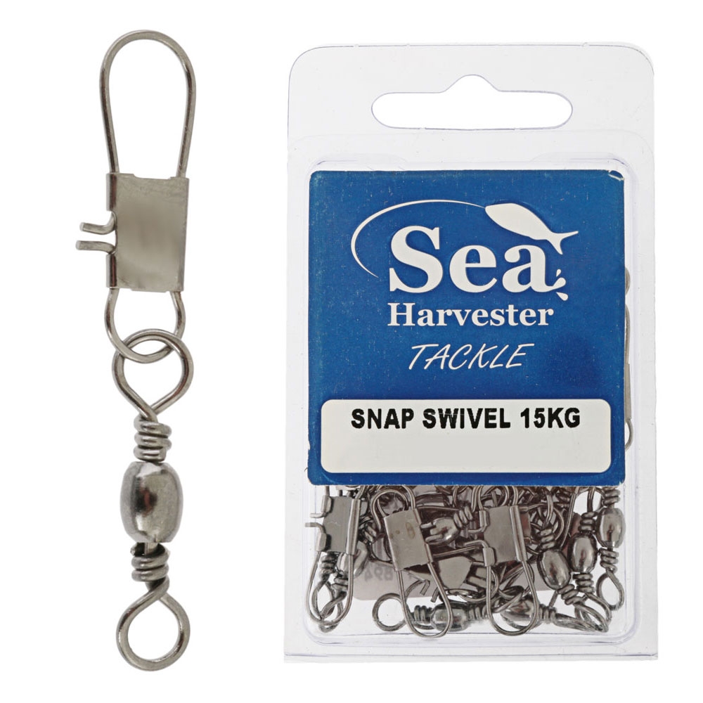 Sea Harvester Blue Interlock Snap Swivels Bulk Pack 15kg Qty 24