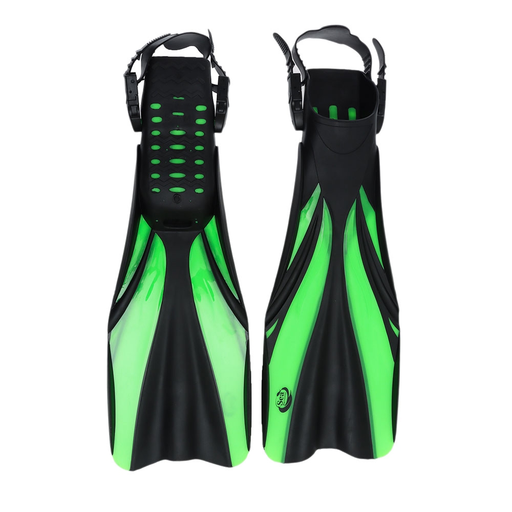 Sea Harvester Open Heel Dive Fins Green S/M