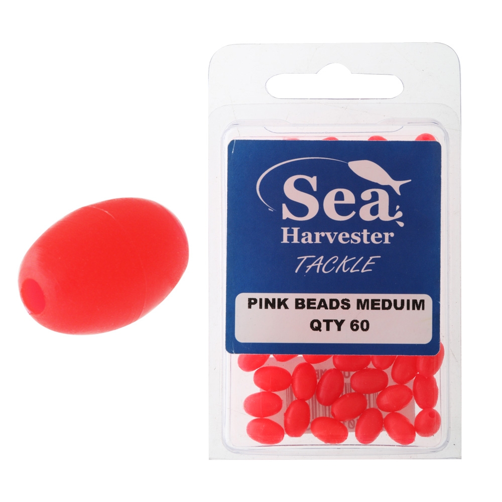 Sea Harvester Lumo Beads Bulk Pack Medium Pink Qty 60