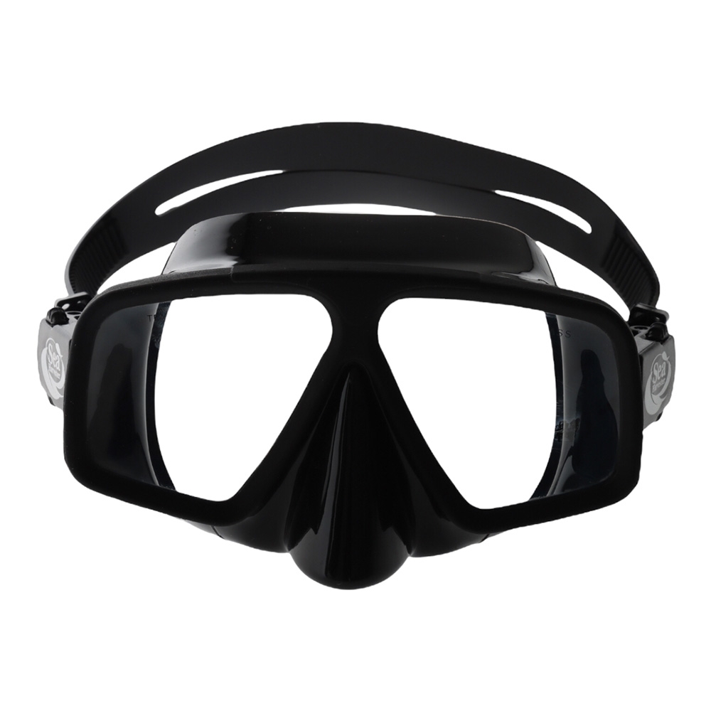 Sea Harvester Adult Dive Mask and Snorkel Set Black
