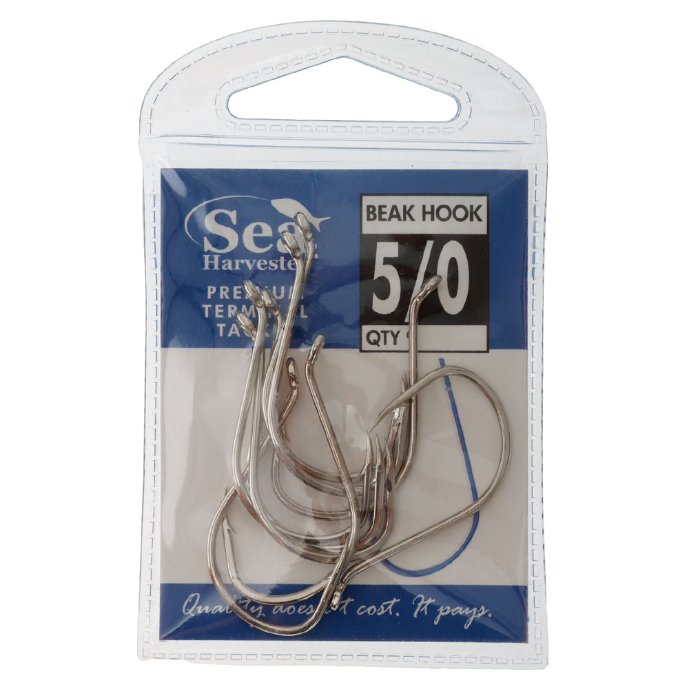 Sea Harvester Nickel Beak Hooks 5/0 Qty 9