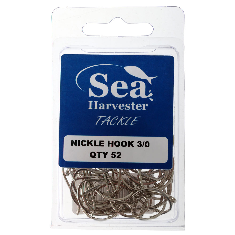 Sea Harvester Nickel Beak Hooks Bulk Pack 3/0 Qty 52