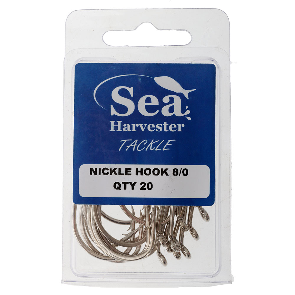Sea Harvester Nickel Beak Hooks Bulk Pack 8/0 Qty 20