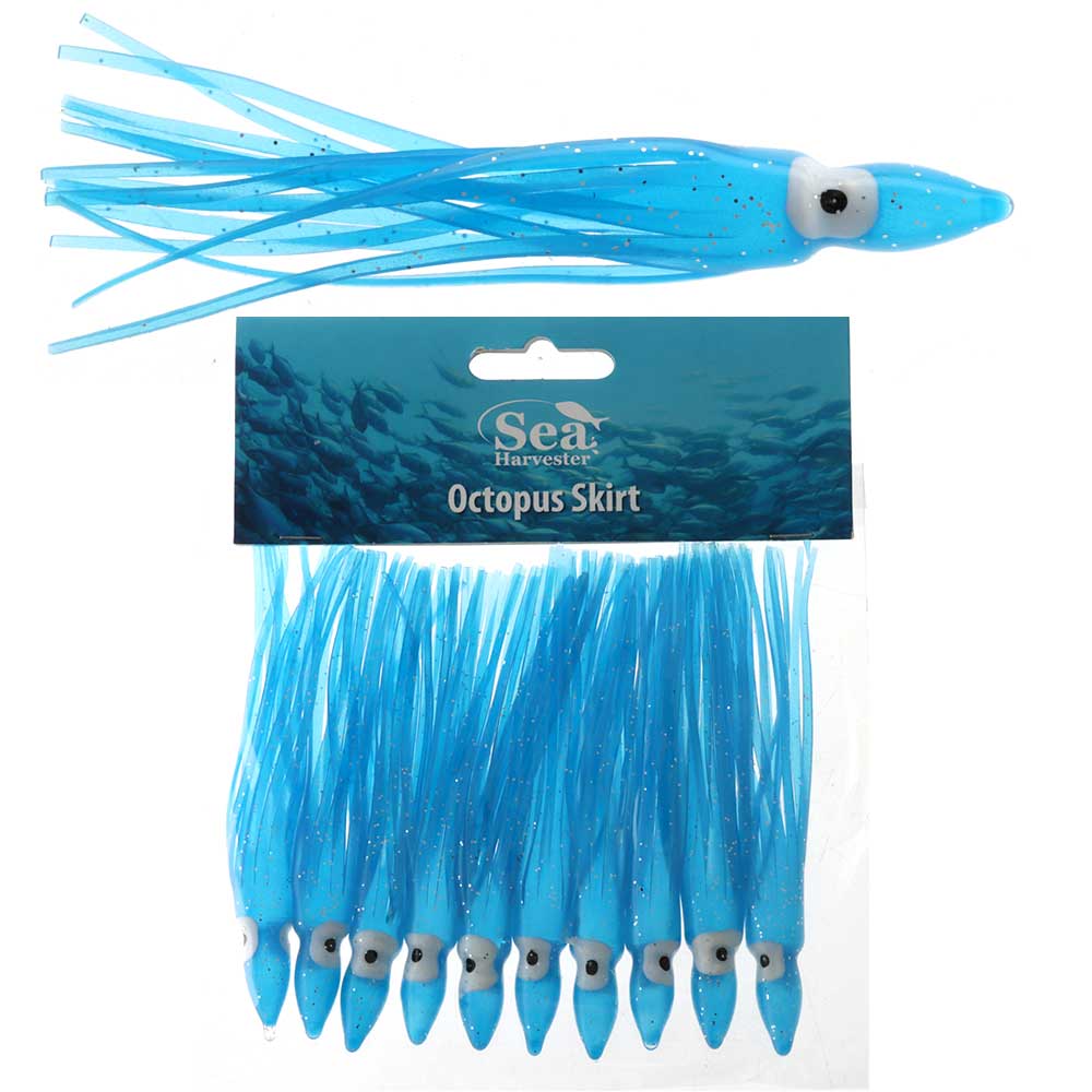 Sea Harvester Octopus Skirts 10cm Blue Qty 10