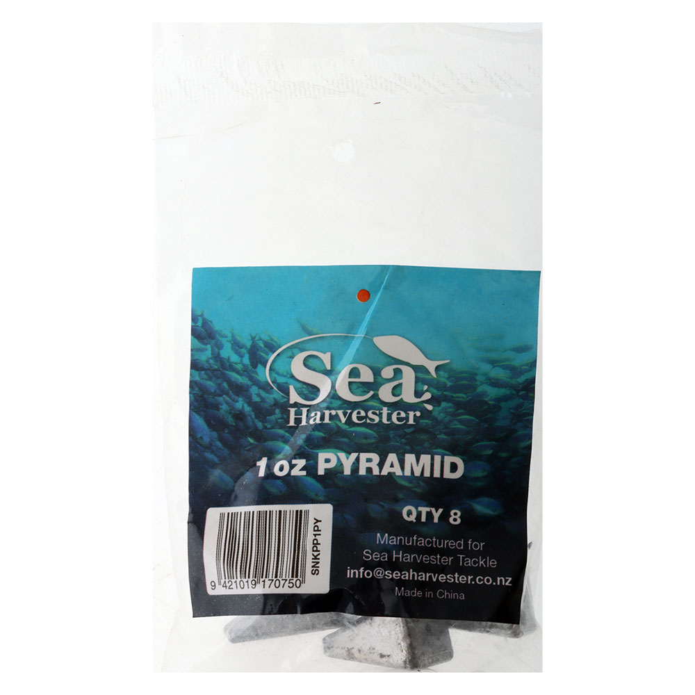 Sea Harvester Pyramid Sinkers 1oz Qty 8