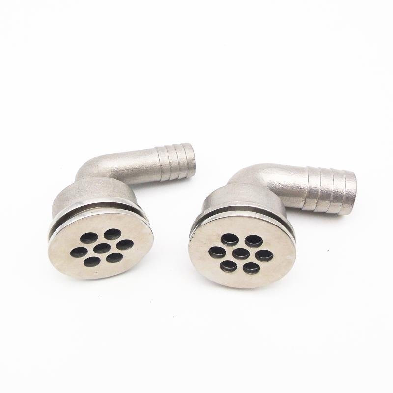 316 Stainless Steel 90deg Deck Drain 16mm