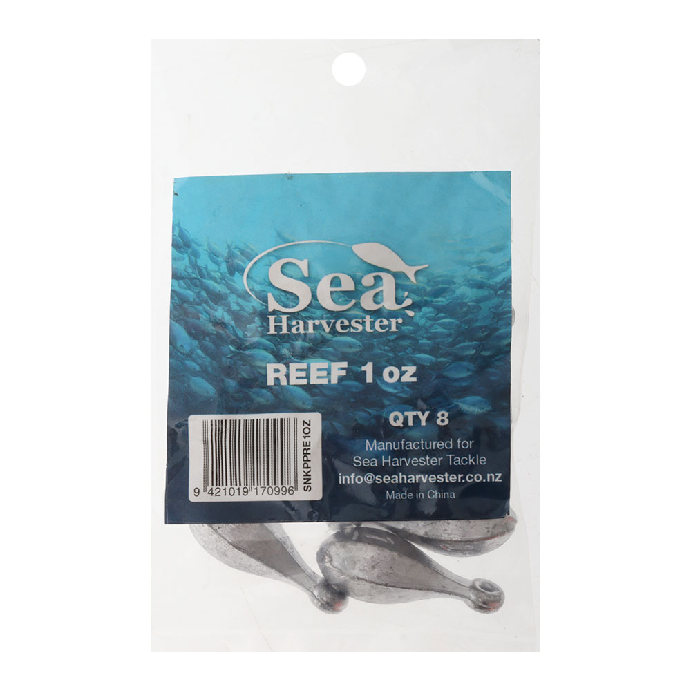 Sea Harvester Reef Sinkers 1oz Qty 5