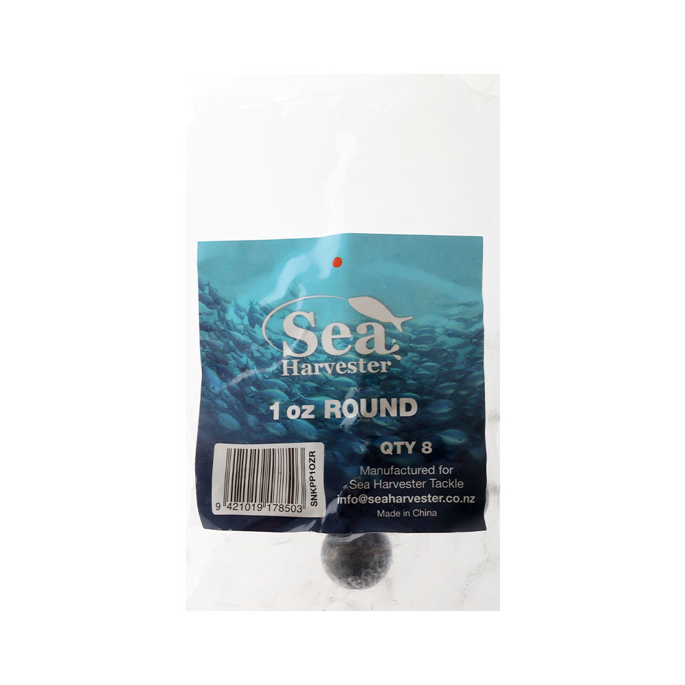 Sea Harvester Ball Sinkers 1oz Qty 8