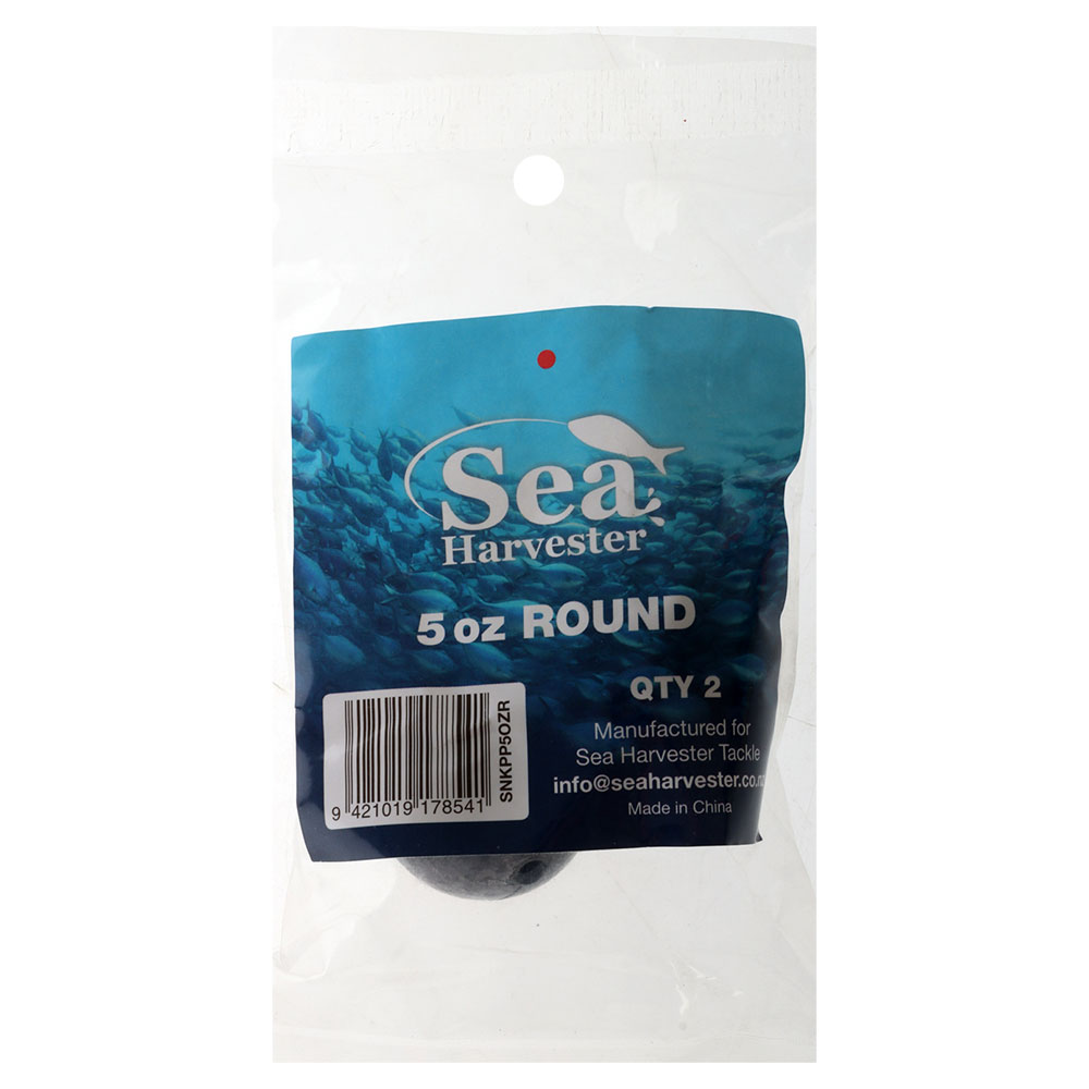 Sea Harvester Ball Sinkers 5oz Qty 2