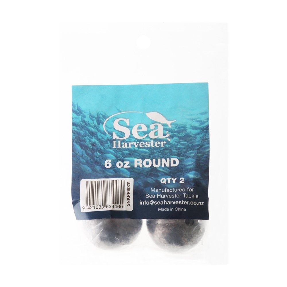 Sea Harvester Ball Sinkers 6oz Qty 2