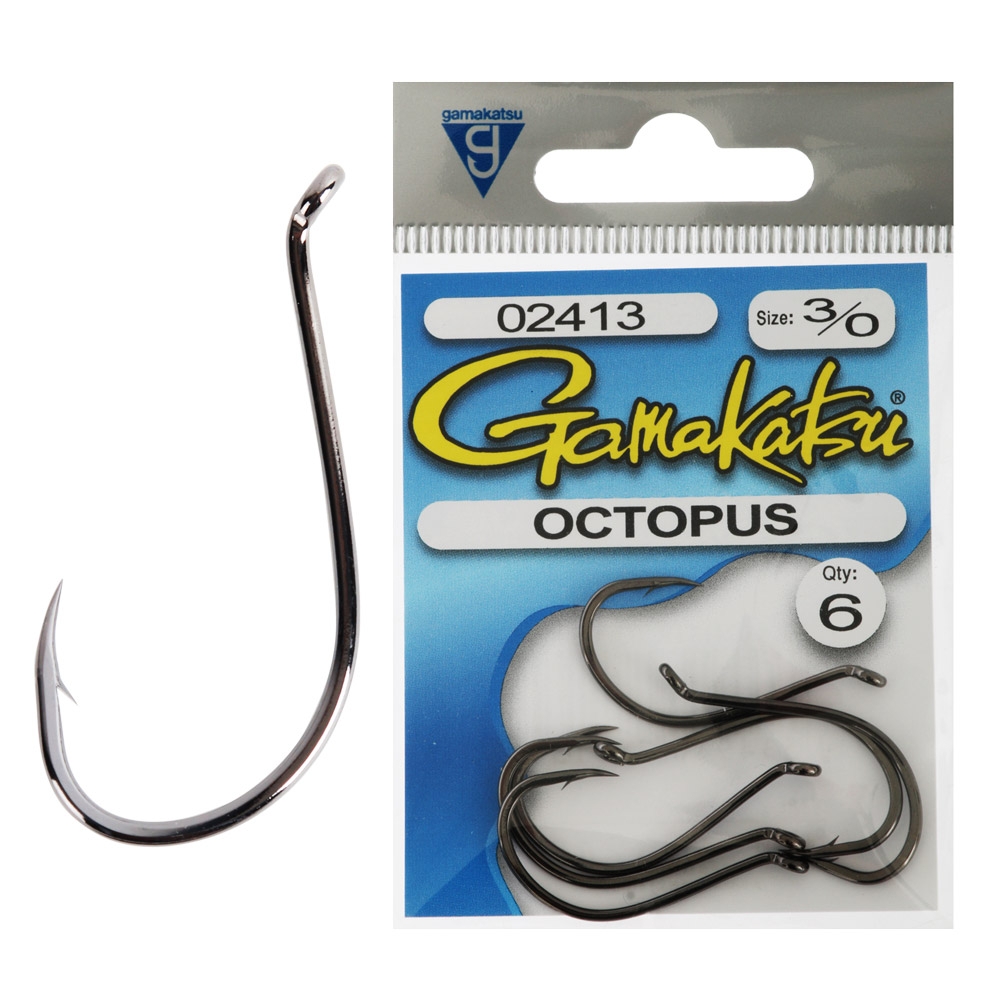 Gamakatsu Octopus Hooks 3/0 Qty 6