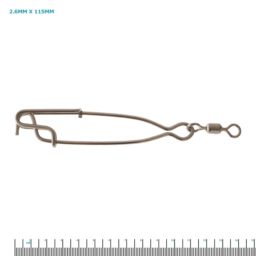 Sea Harvester Shark Clip with Swivel 5/0 2.6mm x 115mm