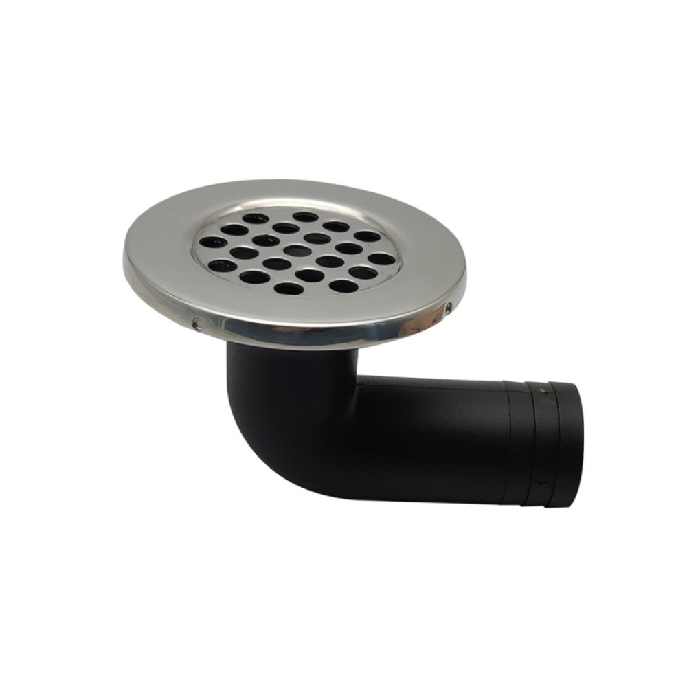 316 Stainless Steel 90deg Deck Drain 38mm