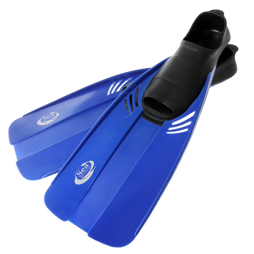 Sea Harvester Snorkel Dive Fins Blue Adult US1-2