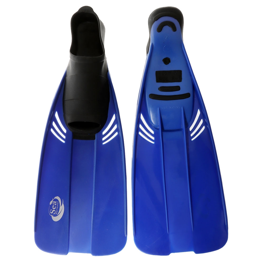 Sea Harvester Youth Snorkel Dive Fins Blue Kids US12-13
